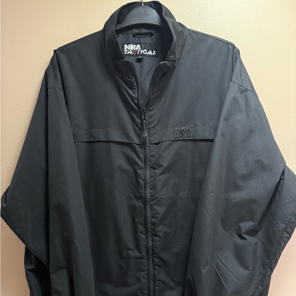 NRA Tacticle Other - NRA Tactical Black Windbreaker Jacket Men’s XL Full Zip Softshell